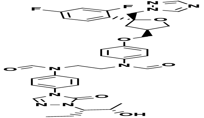 Posaconazole Desethylene Diformyl Impurity / Posaconazole Impurity B